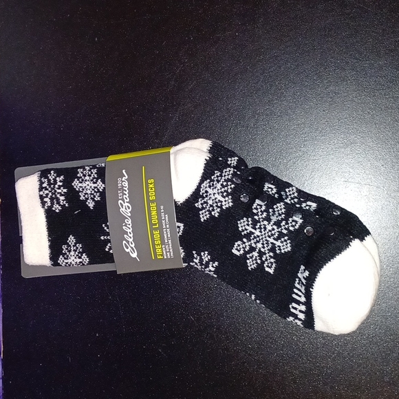 New Women's Eddie Bauer Fireside Lounge Socks Smoke - Picture 1 of 3